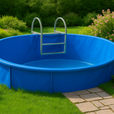 Вкладыш из прочной армированной пвх для садовых бассейнов